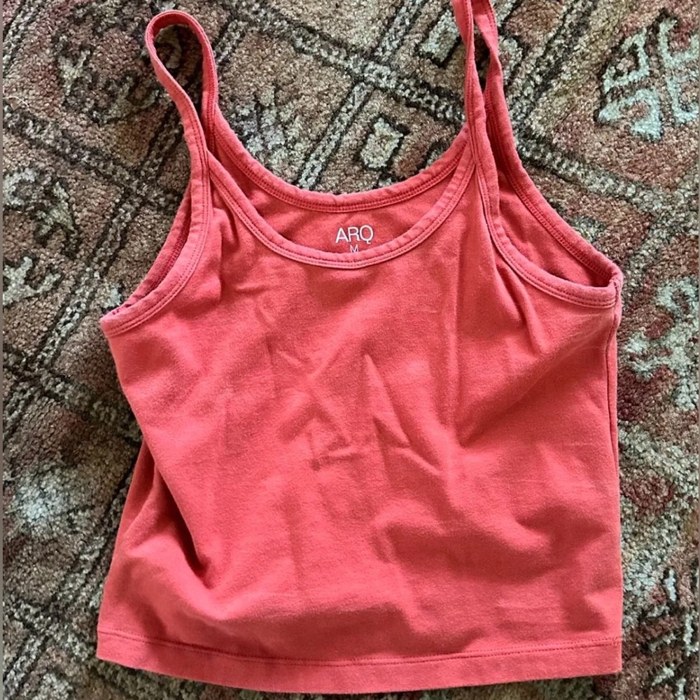 ARQ coral red tank top